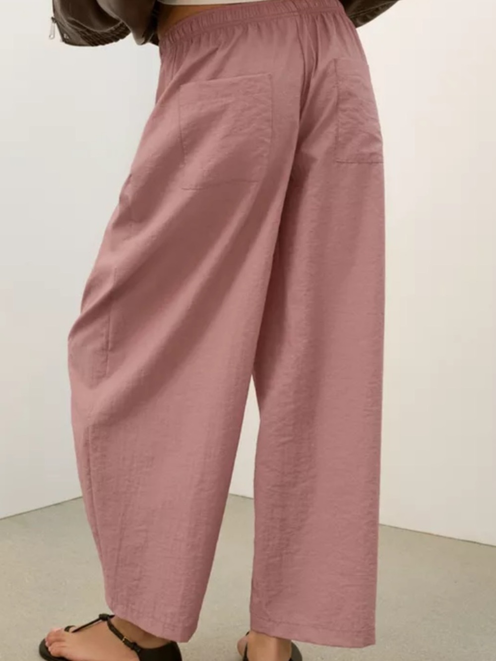Zara Barel Pants in Dusty Rose - Picture 4 of 9